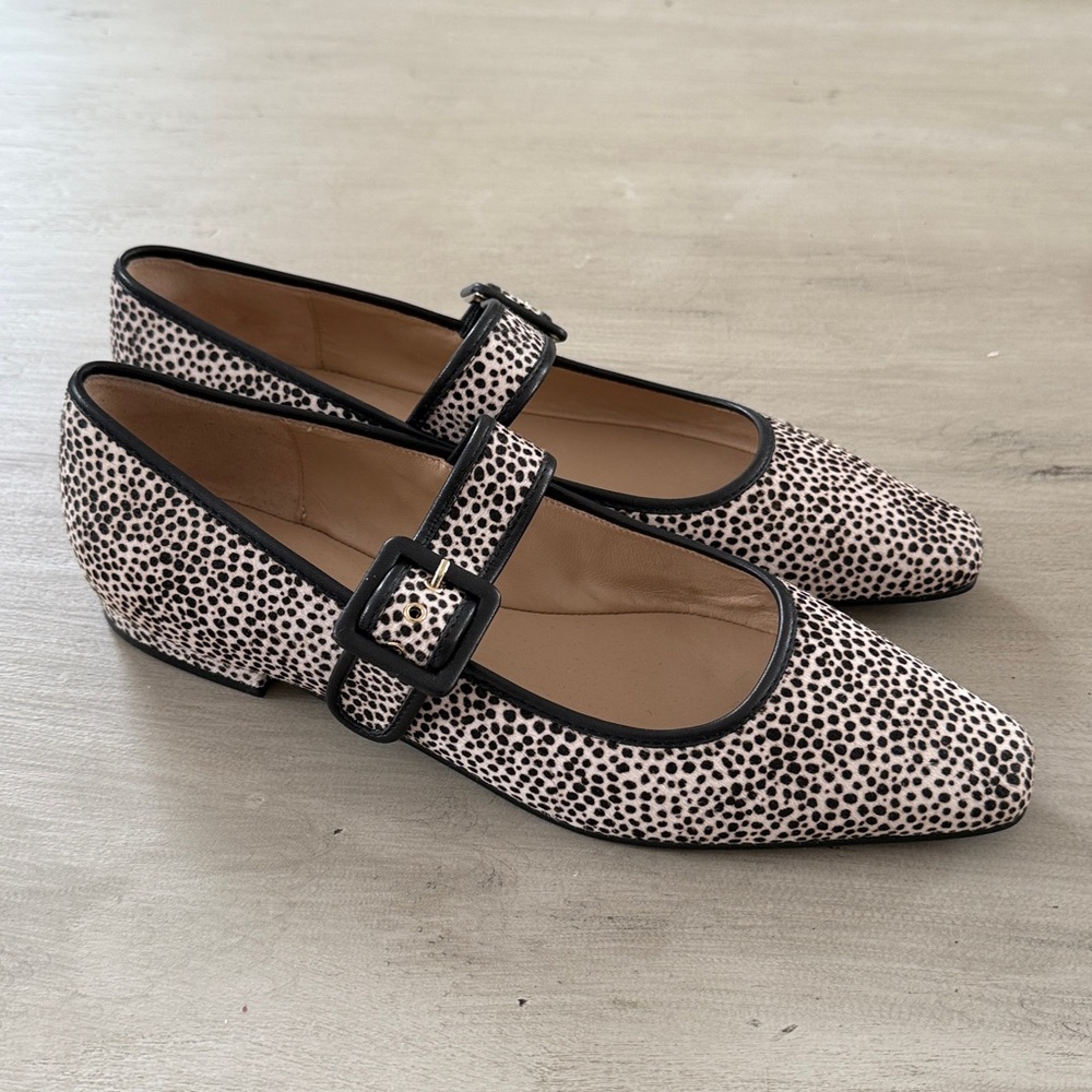 Boden Vic Chisel Mary Jane Flats Dalmatian Pattern